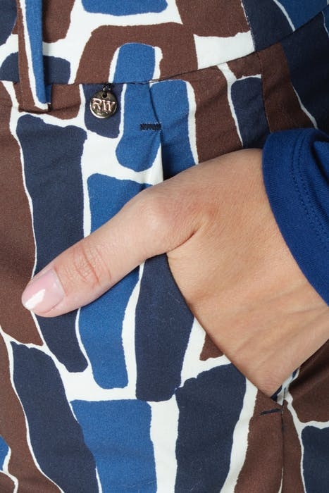 COTTON CHINO PANTS BLUE W90195 4