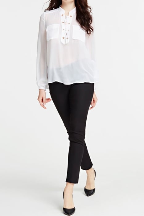 AARON BLOUSE RO TRUE WHITE A000 4