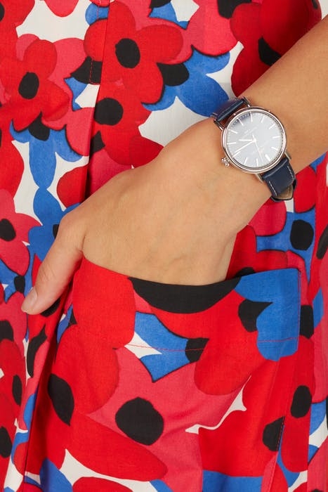 SKIRT APPLIED POCKETS + BELT RED 3