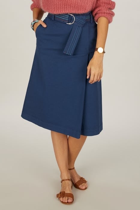 HIGH WAIST SKIRT FANCY BELT BLUE 6