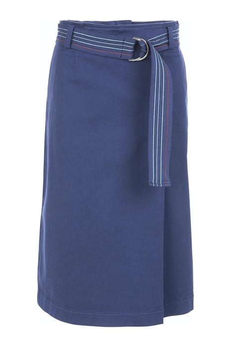 HIGH WAIST SKIRT FANCY BELT BLUE 1