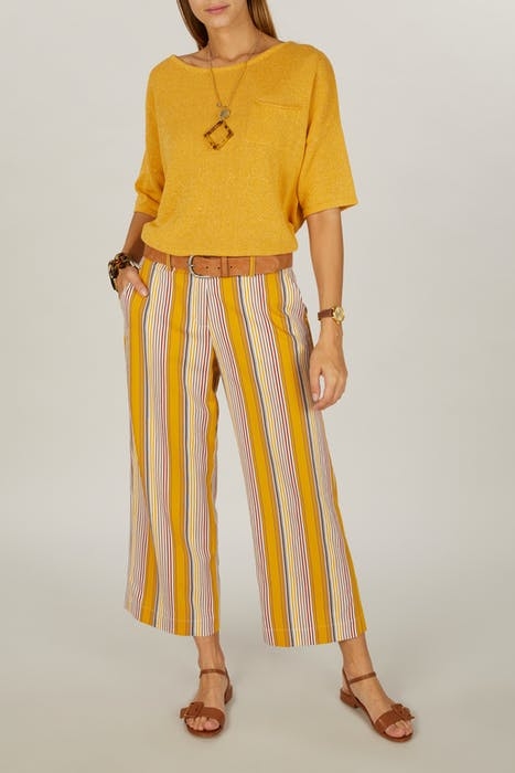 WIDE PANT BIG BACK PKT YELLOW 2