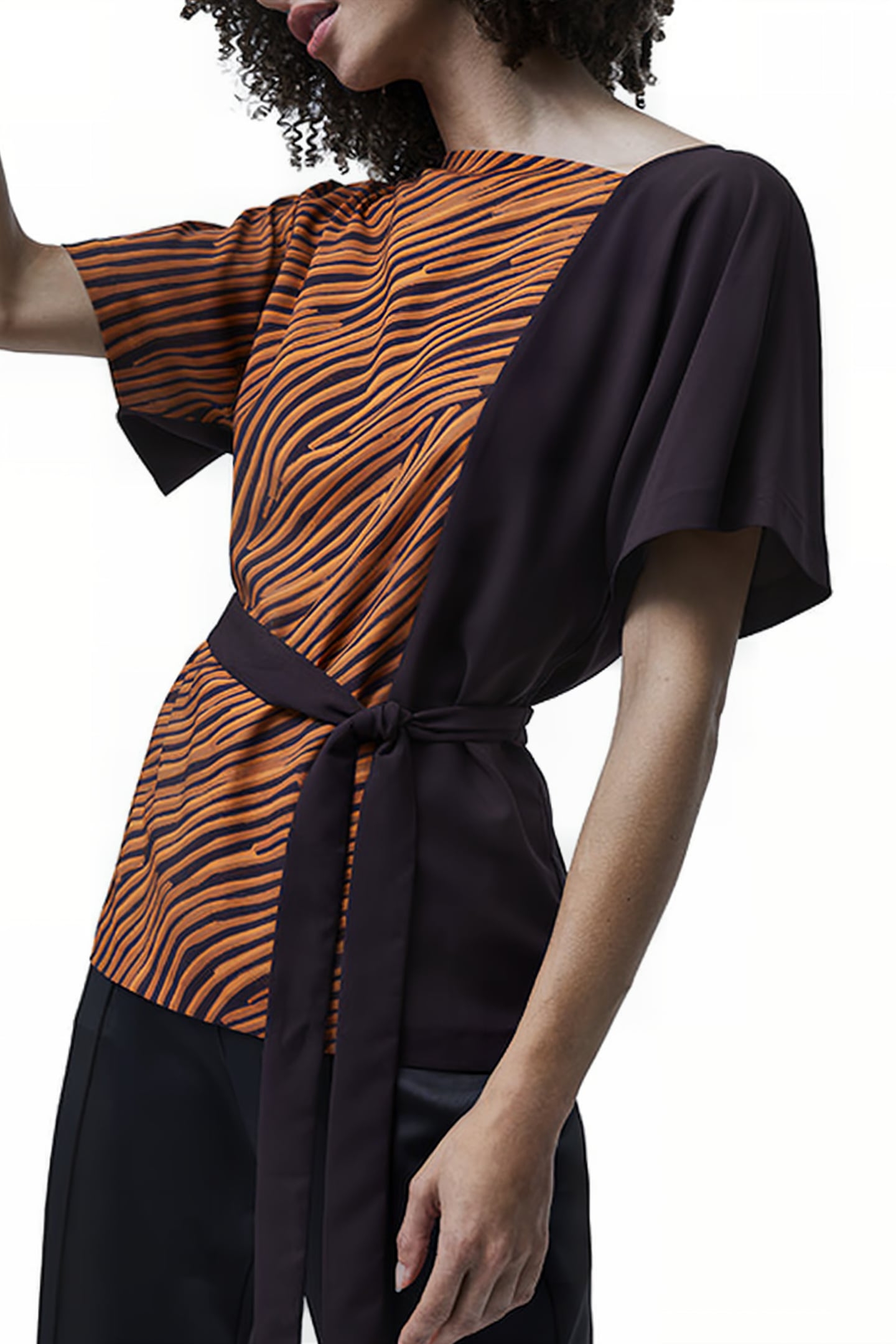 ROSALIND ASYMMETRIC NECK TOP DECADENCE/CANYON MLT 3