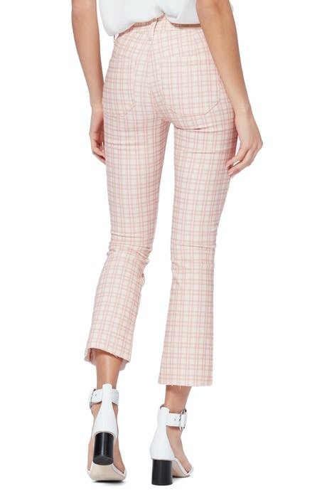 COLETTE FAUX WELT PKT RAW HEM MICRO REEF PLAID 3