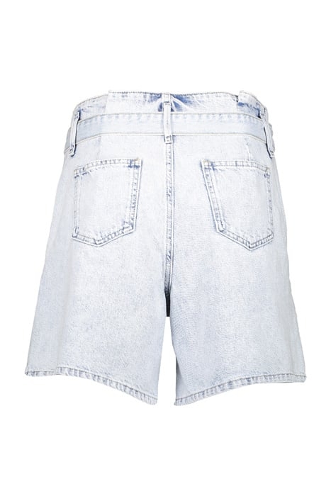 SHORT WITH STRAP AT WAISTBAND BLEACHED DENIM 2