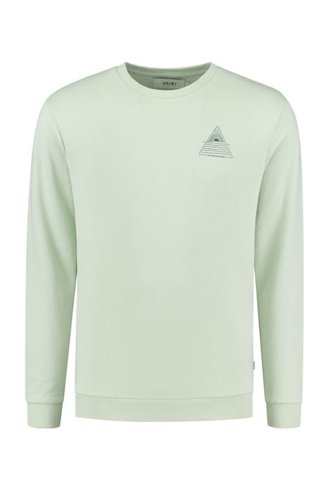 MEN SWEATER TRIANGLE MINTY PISTACHE GREEN 1