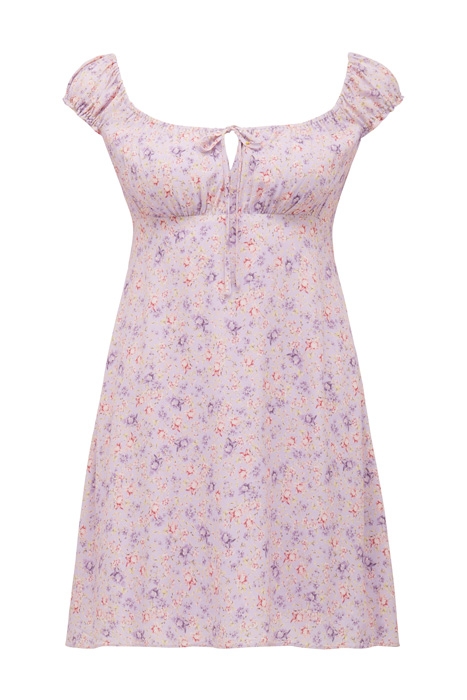 IMOGEN PRINTED MINI SUN DRESS LILAC FIELDS 1