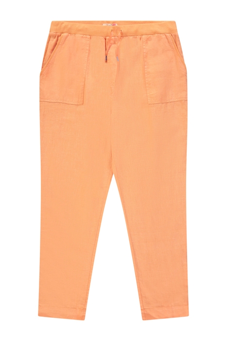 ARIA LINEN TROUSERS MID ORANGE 1