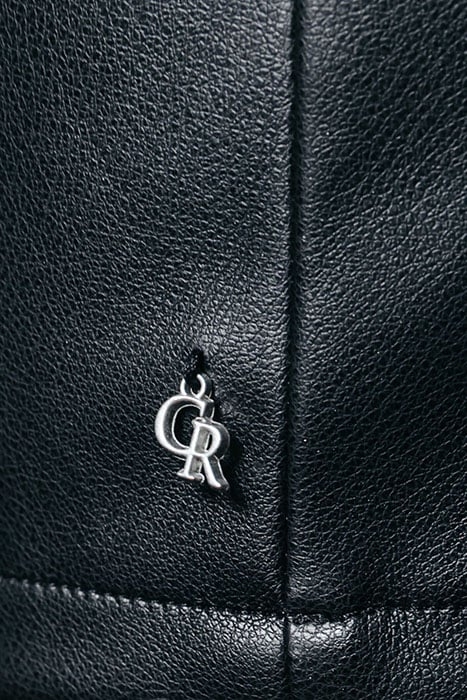 YOLENE PU MINI RUFFLE SKIRT BLACK 3