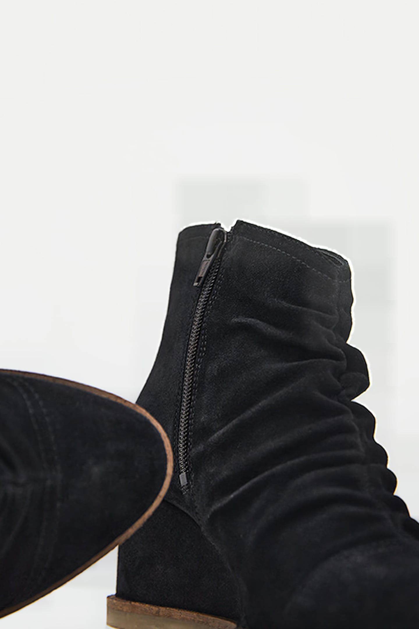 RUCHED SHOE BOOT PURE BLACK 4