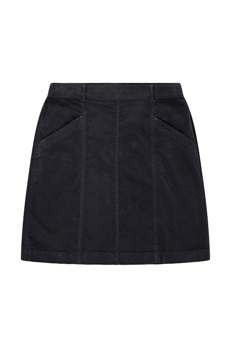 JOSIE  CORD SKIRT DARK GREY 1