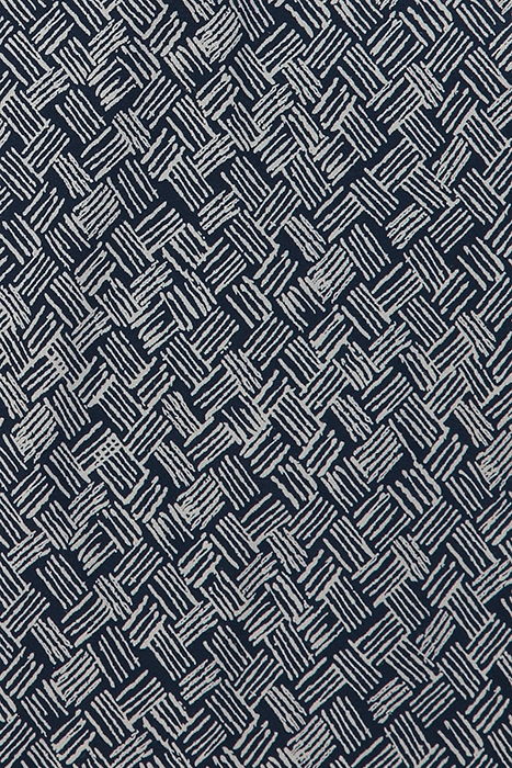 MAISON JERSEY PRINTED TROUSER NAVY PRINT 3