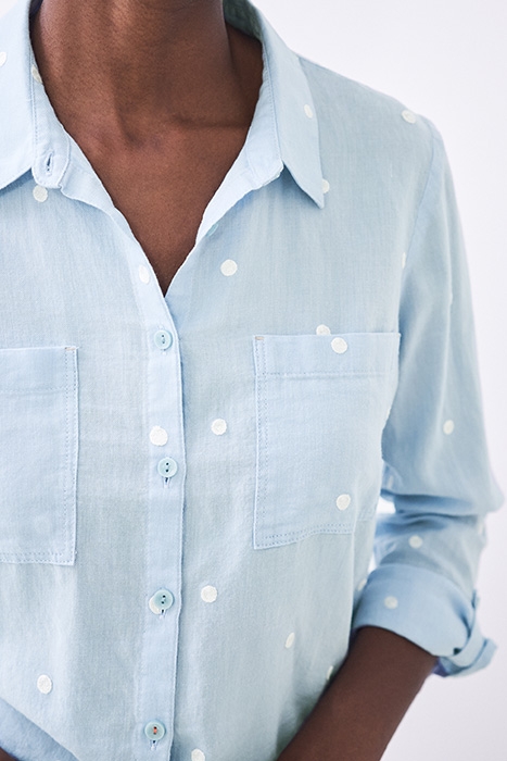 EMILIA  COTTON SHIRT BLUE 4