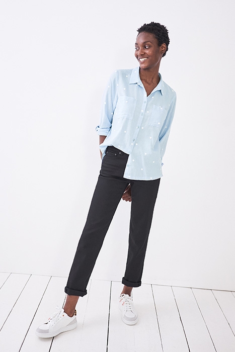 EMILIA  COTTON SHIRT BLUE 3