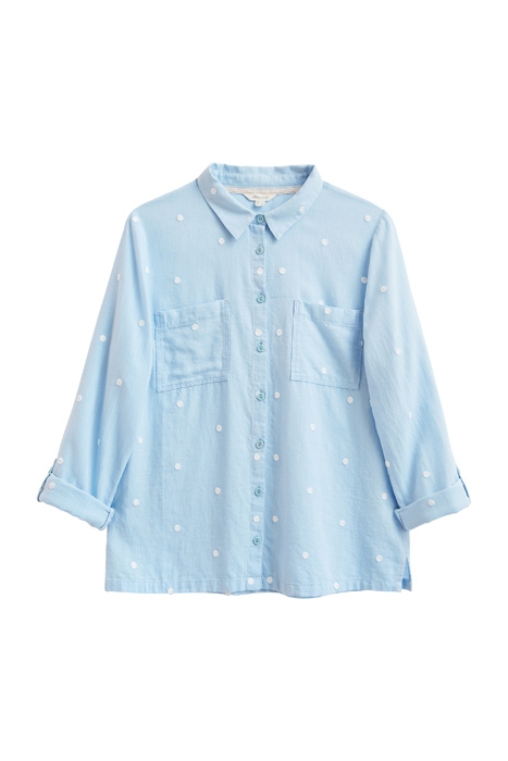 EMILIA  COTTON SHIRT BLUE 1