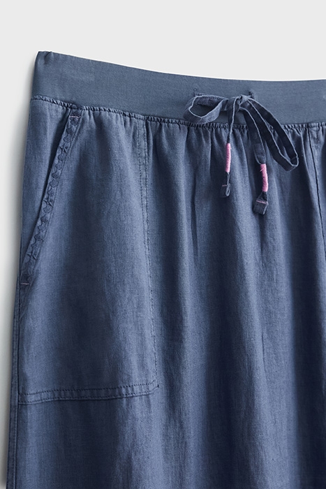 EFFIE LINEN SKIRT  BLUE 6