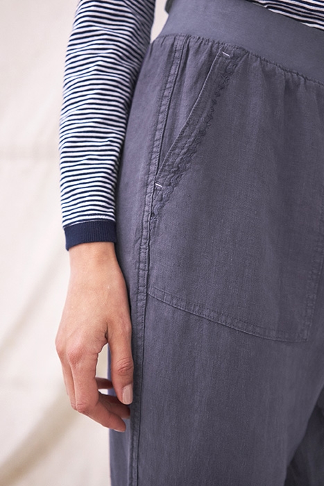 EFFIE LINEN TROUSER  PURPLE 4