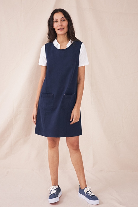 JANEY  COTTON PINAFORE DARK NAVY 2