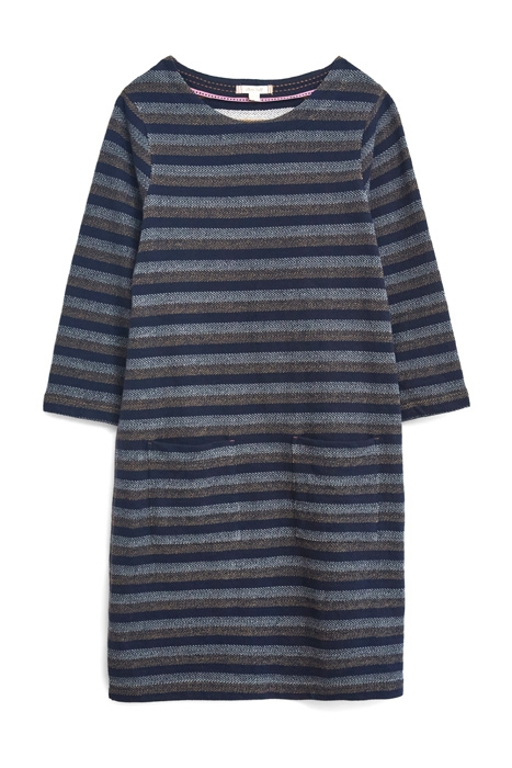 SASHA STRIPE SHIFT DRE BLUE 1