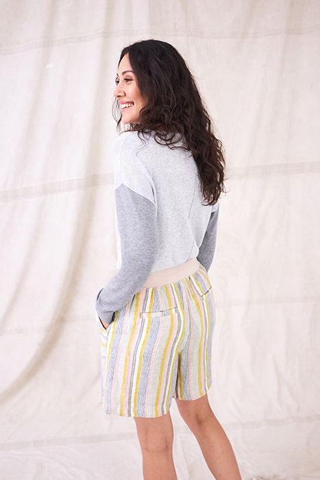 EFFIE LINEN SHORTS WHITE 3