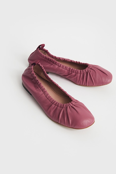 POPPY RUCHED BALLERINA  PINK 2