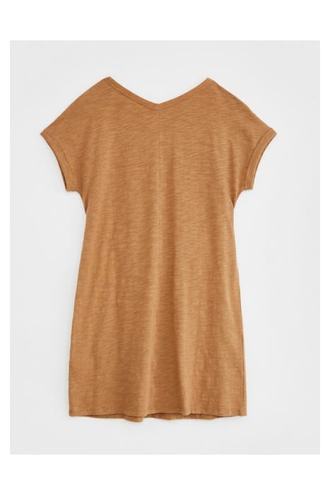 BELTED JERSEY DRESS MID BROWN 6