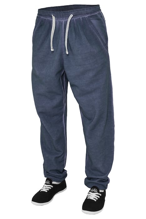 LADIES SPRAY DYE SWEATPANT DENIMBLUE 1