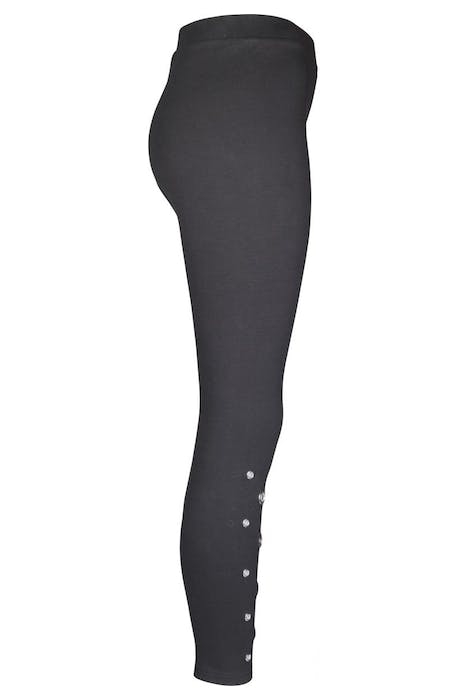 LADIES EYELET LEGGINGS BLACK 8