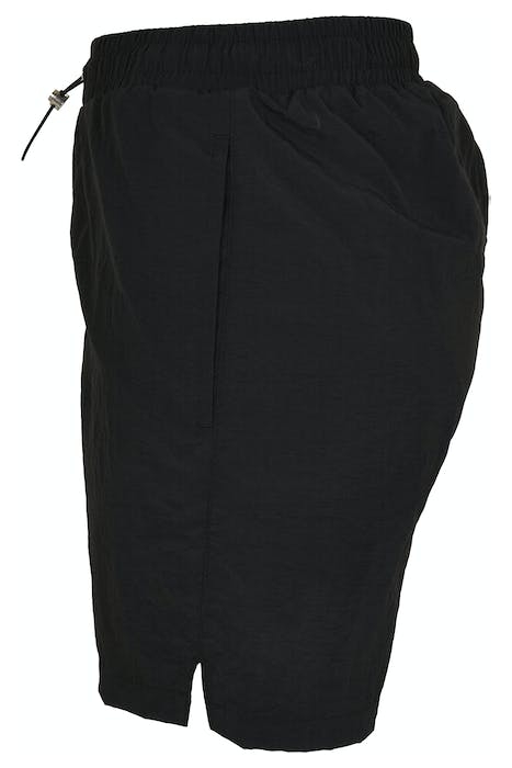 LADIES CRINKLE NYLON SHORTS BLACK 8