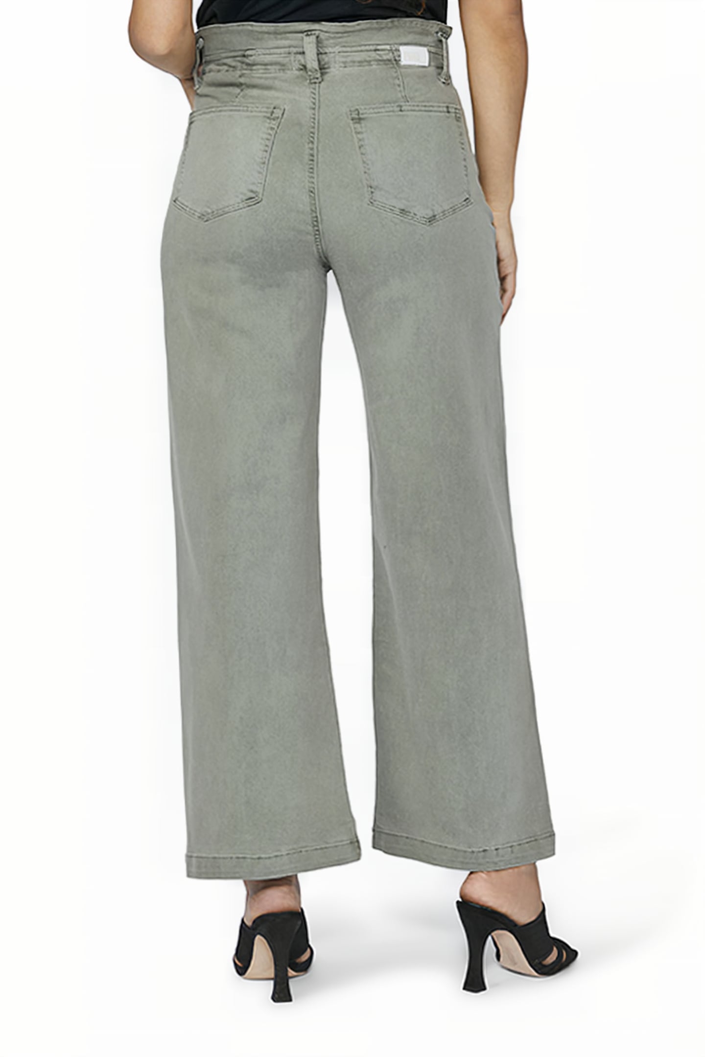 CARLY WAISTBAND TIE VINTAGE SMOKEY GREEN 2