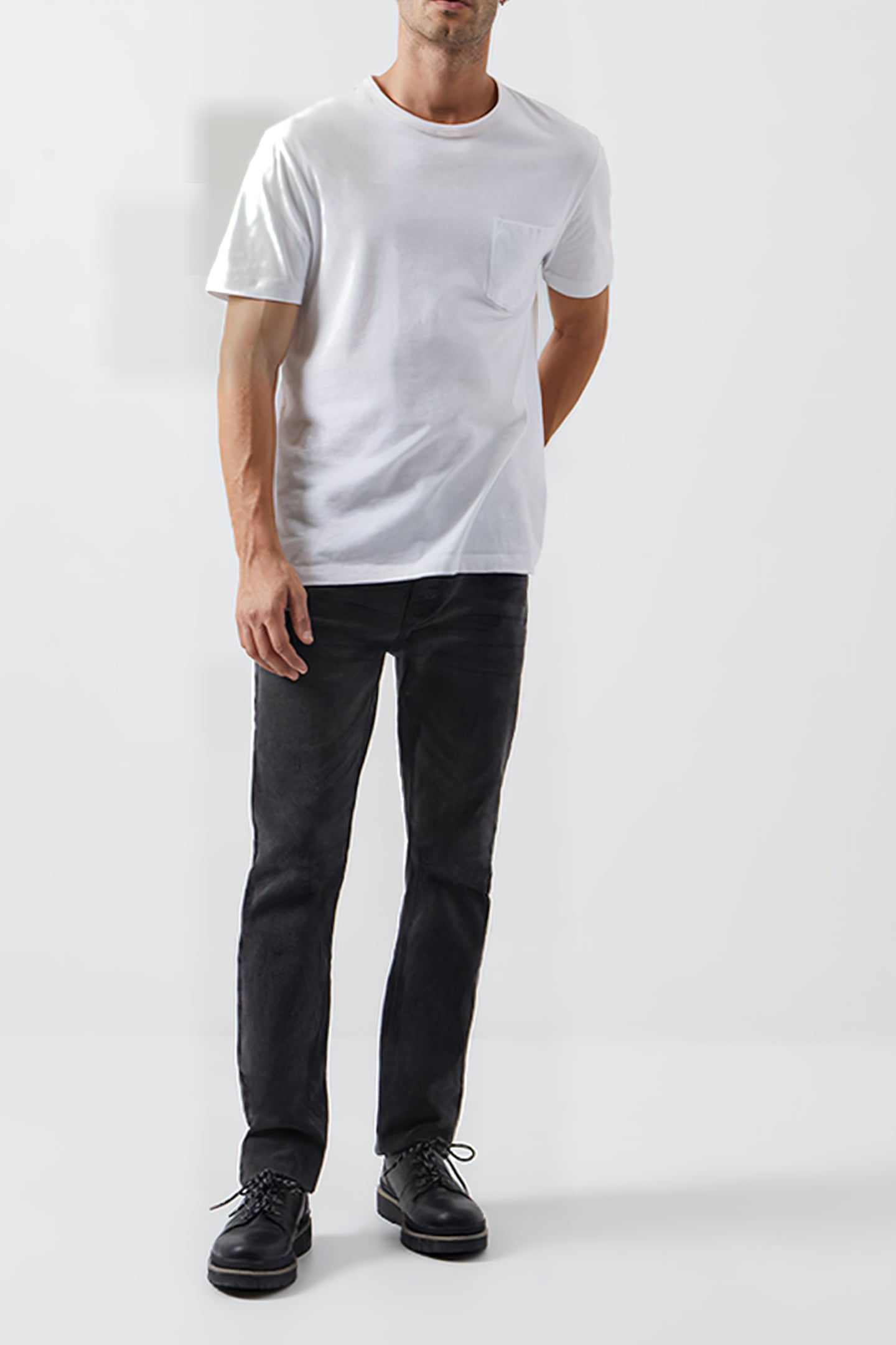 JEAN STRETCH SLIM REGULAR LENGTH BLACK 01 2