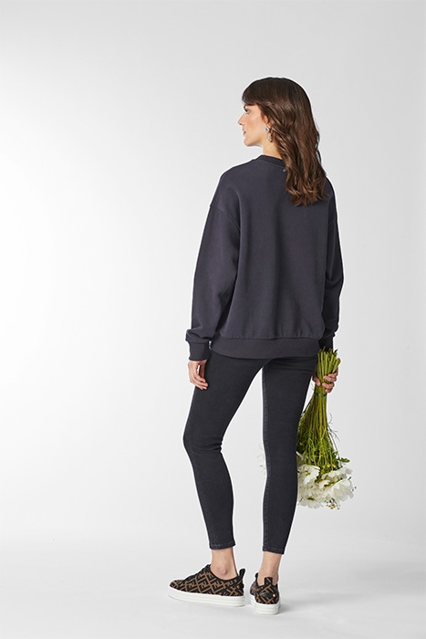 ORGANIC FELPA CREW DEEP BLUE 3