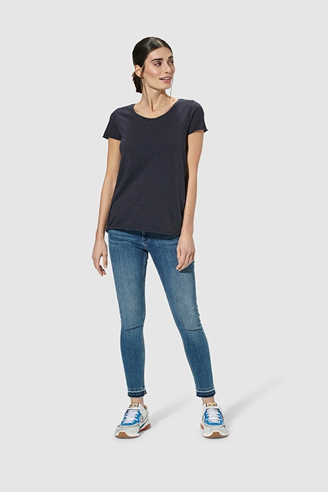 ORGANIC SLUB SHIRT DEEP BLUE 2
