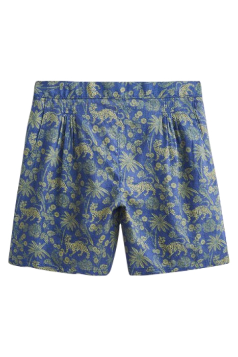 HAYLEY LINEN SHORTS BLUE PRINT 1
