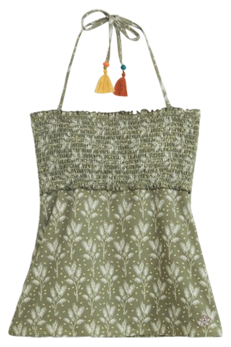 SHIRRING TANKINI GREEN MLT 1