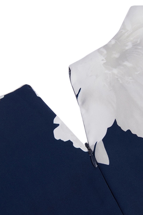 MICKY SOLID DRESS FALLING FLORAL 6