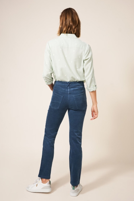 BROOKE STRAIGHT CORD TROUSER  BLUE 3