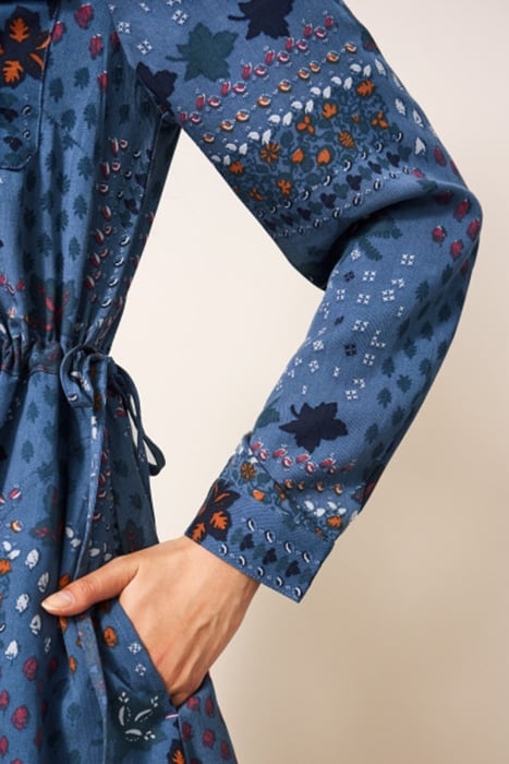 NORA TENCEL SHIRT DRE BLUE 3