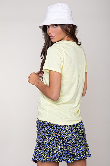 SHELBY FLOWER MINI WRAP SKIRT PURPLE 2