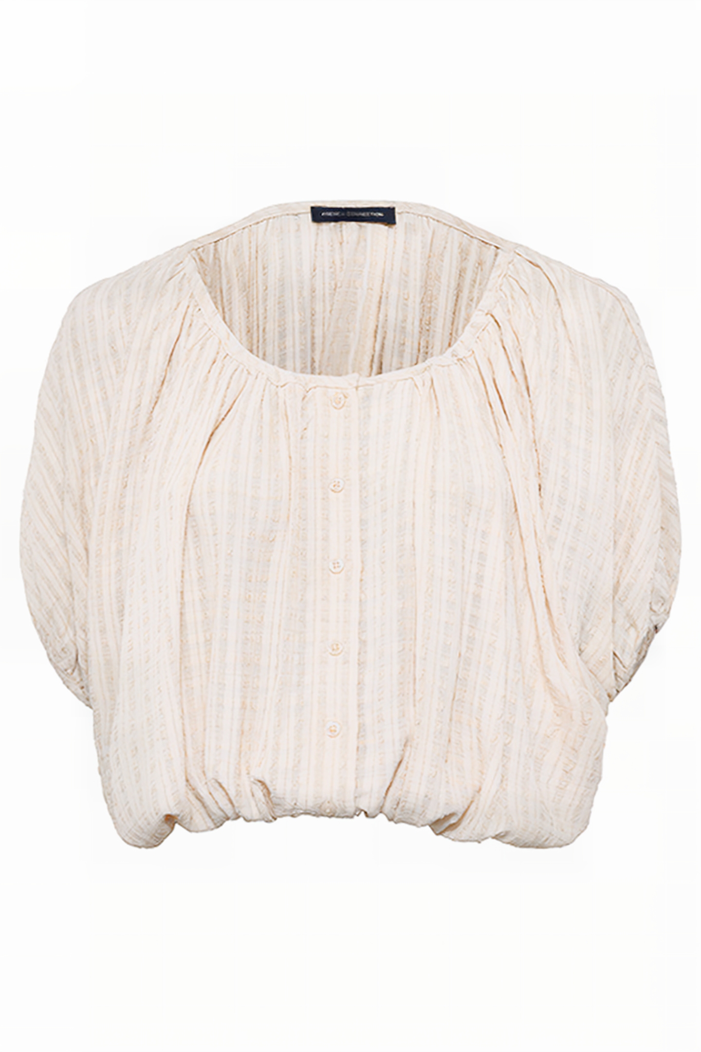 ARTEMAS BRODERIE SCOOP NECK TOP SAND DOLLAR 3