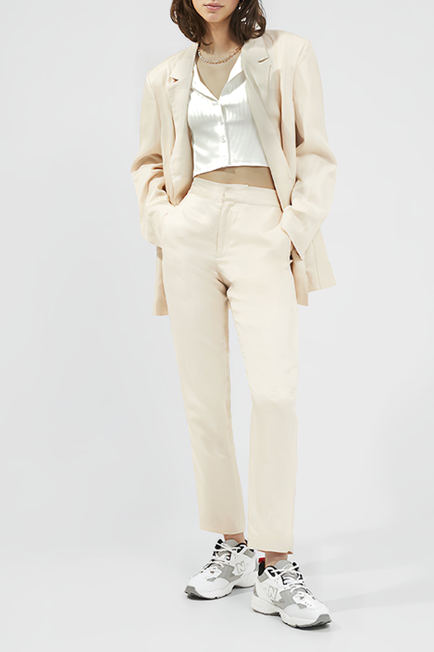 ARLO DRAPE SUIT JACKET SAND DOLLAR 1