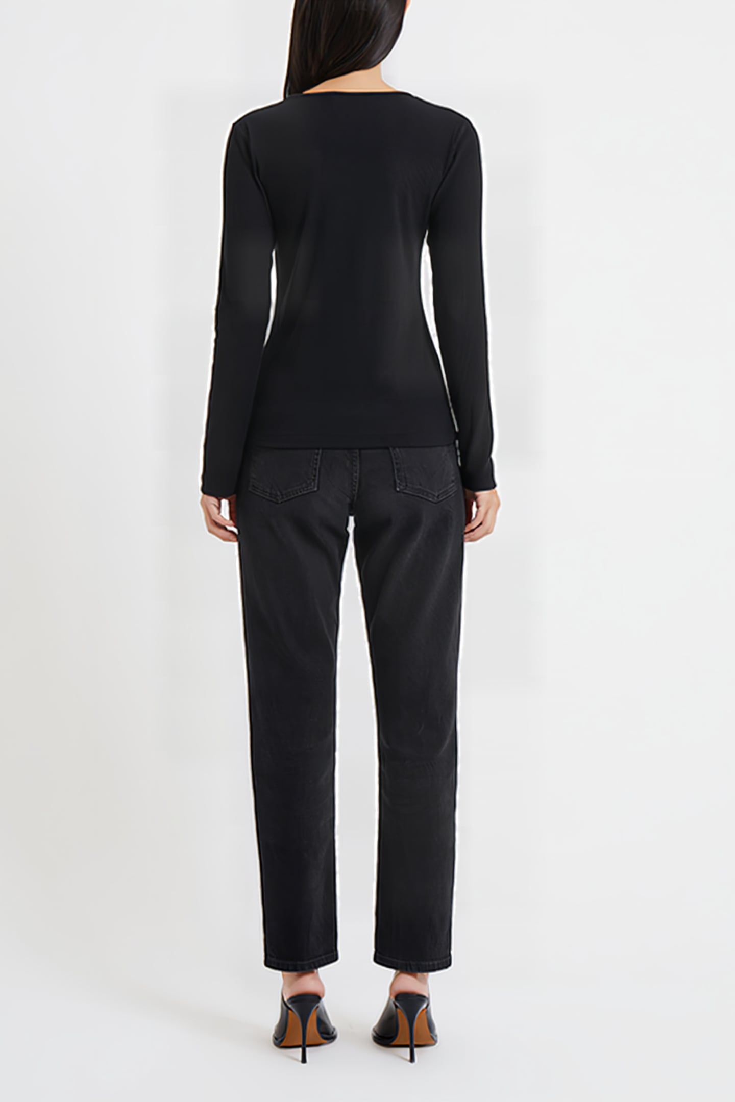 SCOOP RIB L/S BLACK 4