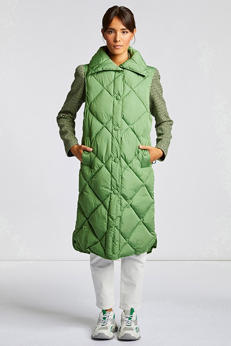 QUILTED NYLON VEST EVERGREEN 2