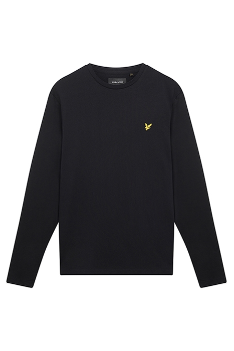 PLAIN L/S T-SHIRT JET BLACK 5