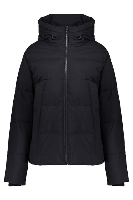 JACKET SHORT WITH HOOD BLACK 1