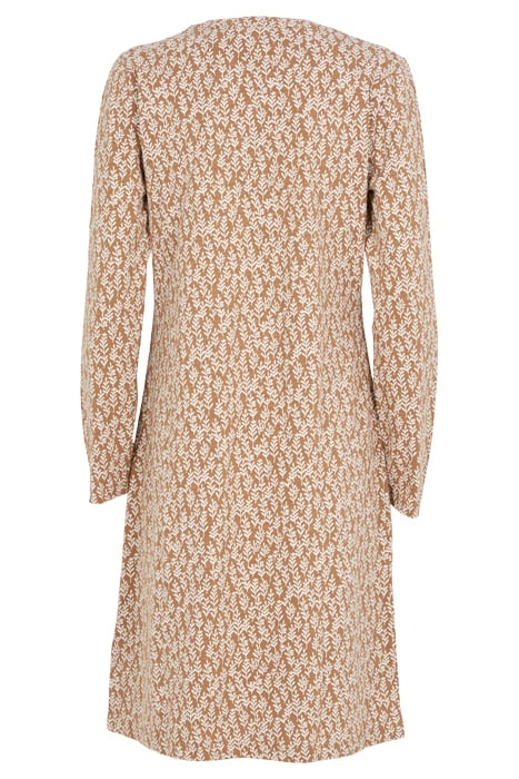 BEA JERSEY DRESS BROWN MULTI 2