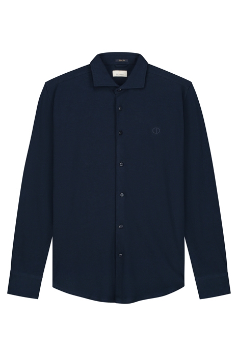 SHIRT CA MELANGE PIQUE DK. NAVY 1