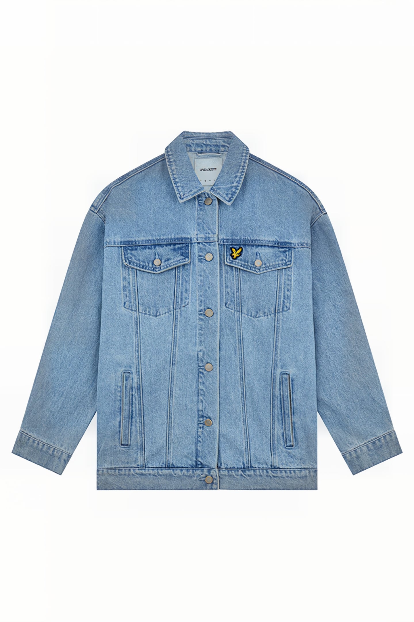 OVERSIZED DENIM JACKET LIGHT RINSE WASH 5