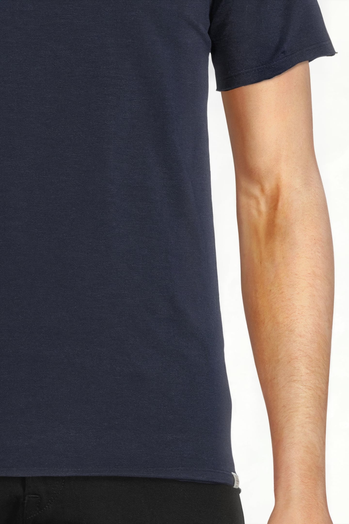 BASIC ROUND NECK TEE SLUB JERSEY DK. NAVY 5