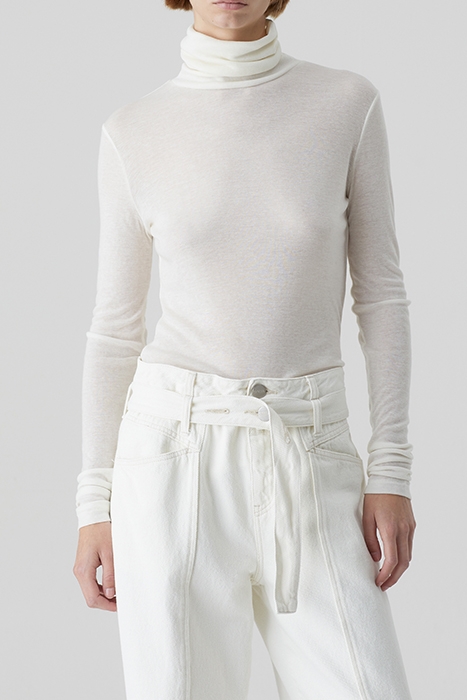 SLIM TURTLENECK IVORY 1